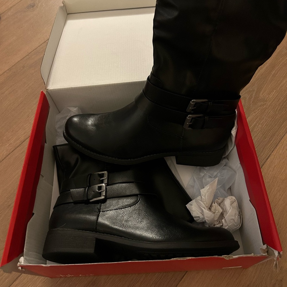 Style & Co. Black Women’s Boots with Buckle